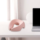 Maxbell Face Down Pillow Removable Cover Ergonomic for Massage Chair Airplane Travel pink