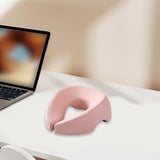 Maxbell Face Down Pillow Removable Cover Ergonomic for Massage Chair Airplane Travel pink