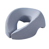 Maxbell Face Down Pillow Removable Cover Ergonomic for Massage Chair Airplane Travel light blue