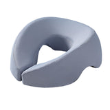 Maxbell Face Down Pillow Removable Cover Ergonomic for Massage Chair Airplane Travel light blue