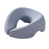 Maxbell Face Down Pillow Removable Cover Ergonomic for Massage Chair Airplane Travel light blue