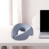 Maxbell Face Down Pillow Removable Cover Ergonomic for Massage Chair Airplane Travel light blue