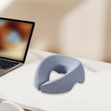 Maxbell Face Down Pillow Removable Cover Ergonomic for Massage Chair Airplane Travel light blue