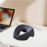 Maxbell Face Down Pillow Removable Cover Ergonomic for Massage Chair Airplane Travel dark blue