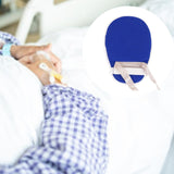 Maxbell Hand Restraint Glove Anti Scratch Comfort Reusable with Fixed Band Dark Blue