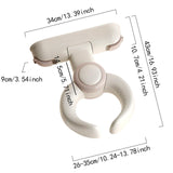 Maxbell Baby Bath Stand Ergonomical Bath Standing Support for Tub Boys Girls Newborn Brown