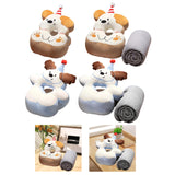 Maxbell Office Desk Napping Pillow Versatile Sleeping Pillow for Travel Bedroom Sofa YellowEar No Blanket