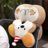 Maxbell Office Desk Napping Pillow Versatile Sleeping Pillow for Travel Bedroom Sofa YellowEar No Blanket