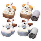 Maxbell Office Desk Napping Pillow Versatile Sleeping Pillow for Travel Bedroom Sofa YellowEar No Blanket