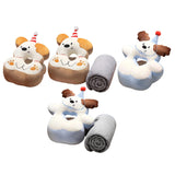 Maxbell Office Desk Napping Pillow Versatile Sleeping Pillow for Travel Bedroom Sofa YellowEar No Blanket