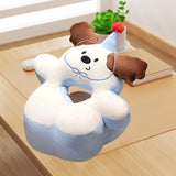 Maxbell Office Desk Napping Pillow Versatile Sleeping Pillow for Travel Bedroom Sofa Brown Ear No Blanket