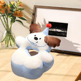 Maxbell Office Desk Napping Pillow Versatile Sleeping Pillow for Travel Bedroom Sofa Brown Ear No Blanket