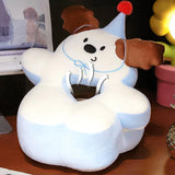 Maxbell Office Desk Napping Pillow Versatile Sleeping Pillow for Travel Bedroom Sofa Brown Ear No Blanket