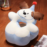 Maxbell Office Desk Napping Pillow Versatile Sleeping Pillow for Travel Bedroom Sofa Brown Ear No Blanket