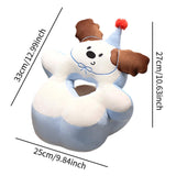 Maxbell Office Desk Napping Pillow Versatile Sleeping Pillow for Travel Bedroom Sofa Brown Ear No Blanket