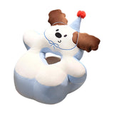 Maxbell Office Desk Napping Pillow Versatile Sleeping Pillow for Travel Bedroom Sofa Brown Ear No Blanket