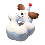 Maxbell Office Desk Napping Pillow Versatile Sleeping Pillow for Travel Bedroom Sofa Brown Ear No Blanket