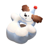 Maxbell Office Desk Napping Pillow Versatile Sleeping Pillow for Travel Bedroom Sofa Brown Ear No Blanket