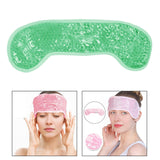Maxbell Eye Ice Pack Treat Dark Circles Breathable Itchy Dry Eyes Gel Beads Eye Mask green