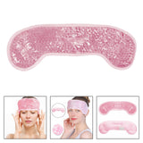 Maxbell Eye Ice Pack Treat Dark Circles Breathable Itchy Dry Eyes Gel Beads Eye Mask pink