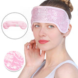 Maxbell Eye Ice Pack Treat Dark Circles Breathable Itchy Dry Eyes Gel Beads Eye Mask pink