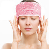 Maxbell Eye Ice Pack Treat Dark Circles Breathable Itchy Dry Eyes Gel Beads Eye Mask pink