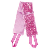 Maxbell Gel Adjustable Large Cooling Neck Ice Pack Wrap for Sleep Relaxing Neck Pink