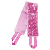 Maxbell Gel Adjustable Large Cooling Neck Ice Pack Wrap for Sleep Relaxing Neck Pink