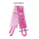 Maxbell Gel Adjustable Large Cooling Neck Ice Pack Wrap for Sleep Relaxing Neck Pink