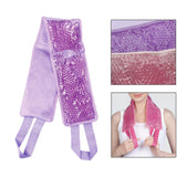 Maxbell Gel Adjustable Large Cooling Neck Ice Pack Wrap for Sleep Relaxing Neck Purple