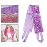 Maxbell Gel Adjustable Large Cooling Neck Ice Pack Wrap for Sleep Relaxing Neck Purple