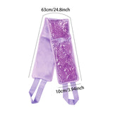 Maxbell Gel Adjustable Large Cooling Neck Ice Pack Wrap for Sleep Relaxing Neck Purple