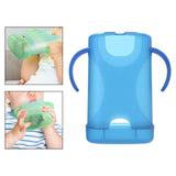 Maxbell Squeeze Pouch Holder Easy Grip for Drink Juice Boxes Juice Bags blue