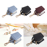 Maxbell Rings Holder Keychain Stylish Zipper Portable for Mother Gift Sports Earrings Blue