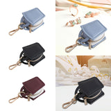 Maxbell Rings Holder Keychain Stylish Zipper Portable for Mother Gift Sports Earrings Blue