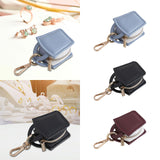 Maxbell Rings Holder Keychain Stylish Zipper Portable for Mother Gift Sports Earrings Blue