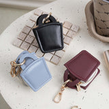 Maxbell Rings Holder Keychain Stylish Zipper Portable for Mother Gift Sports Earrings Blue