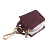 Maxbell Rings Holder Keychain Stylish Zipper Portable for Mother Gift Sports Earrings Red