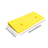 Maxbell Roadside Slope Pad Household Threshold Ramp Pad for Auto Wheelchair Sidewalk Yellow