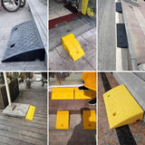 Maxbell Roadside Slope Pad Household Threshold Ramp Pad for Auto Wheelchair Sidewalk Black