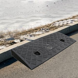 Maxbell Roadside Slope Pad Household Threshold Ramp Pad for Auto Wheelchair Sidewalk Black
