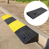 Maxbell Roadside Slope Pad Household Threshold Ramp Pad for Auto Wheelchair Sidewalk Black