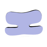 Maxbell Beauty Sleep Pillow Breathable for Back and Side Sleepers Unique Memory Foam Violet Violet Blue