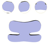 Maxbell Beauty Sleep Pillow Breathable for Back and Side Sleepers Unique Memory Foam Violet Violet Blue
