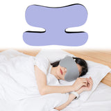 Maxbell Beauty Sleep Pillow Breathable for Back and Side Sleepers Unique Memory Foam Violet Violet Blue