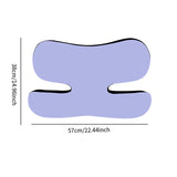 Maxbell Beauty Sleep Pillow Breathable for Back and Side Sleepers Unique Memory Foam Violet Violet Blue