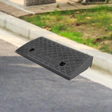 Maxbell Driveway Curb Ramp Wear Resistant Roadside Slope Pad for Auto Motorcycle Rvs Black
