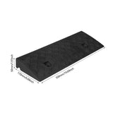 Maxbell Driveway Curb Ramp Wear Resistant Roadside Slope Pad for Auto Motorcycle Rvs Black