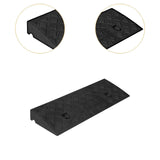 Maxbell Driveway Curb Ramp Wear Resistant Roadside Slope Pad for Auto Motorcycle Rvs Black