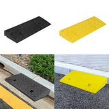 Maxbell Driveway Curb Ramp Wear Resistant Roadside Slope Pad for Auto Motorcycle Rvs Black